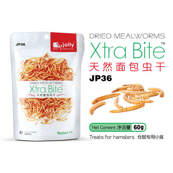 Xtra Bite™ 天然面包蟲乾 60克